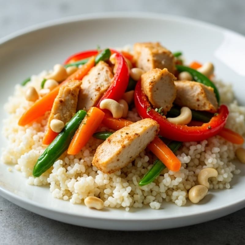 Cauliflower Rice Chicken Stir-Fry