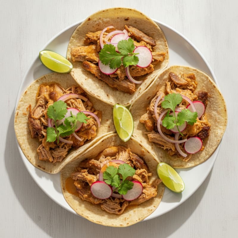 Slow-Cooked Pork Carnitas Tacos