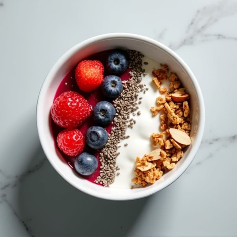 Protein-Packed Berry Crunch Greek Yogurt Bowl