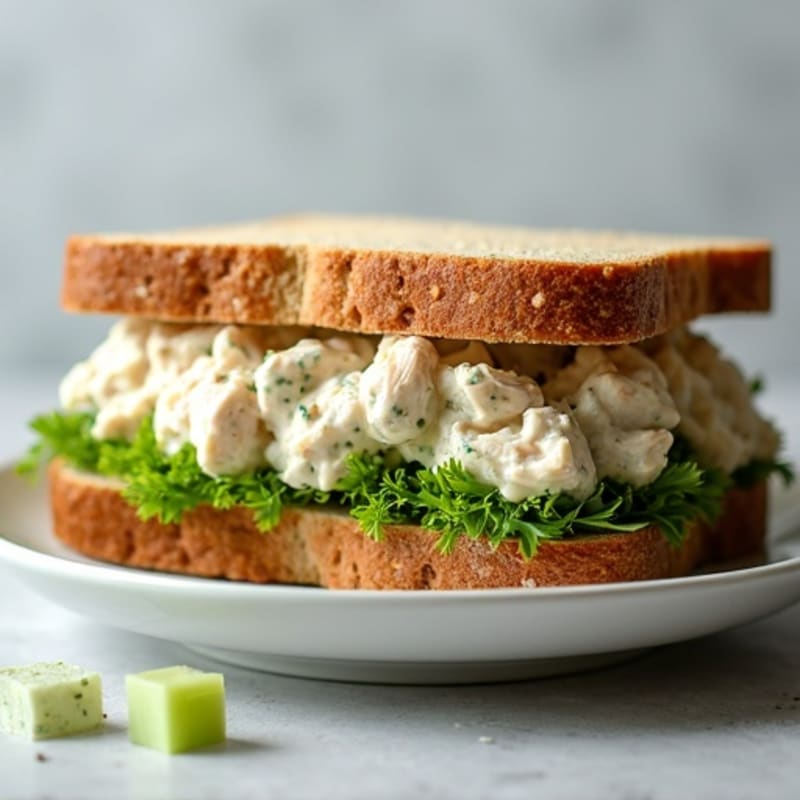 Creamy Dill Chicken Salad Sandwich