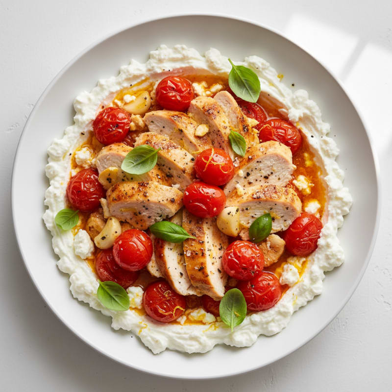 Creamy Whipped Feta with Roasted Tomatoes