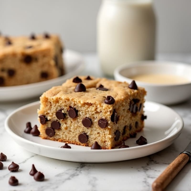 Protein-Packed Almond Flour Chocolate Chip Cookie Cake