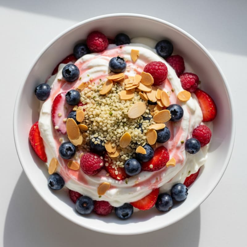 Creamy Greek Yogurt Protein Parfait with Mixed Berries