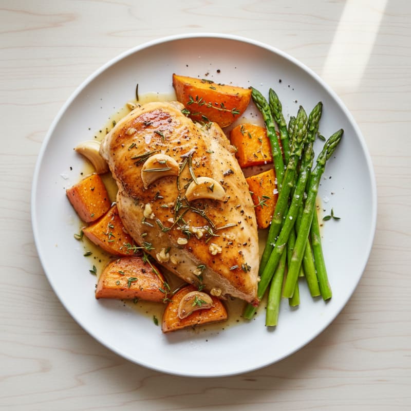 Garlic Herb Roasted Chicken Breast