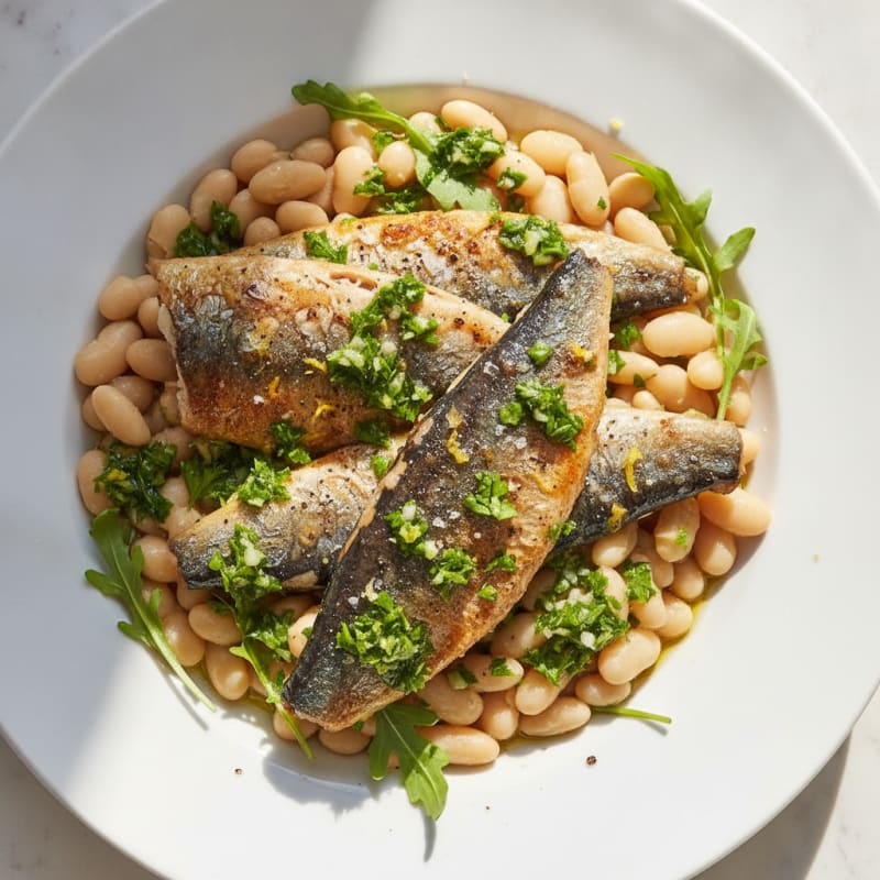 Pan-Seared Sardines with Lemon-Herb Gremolata