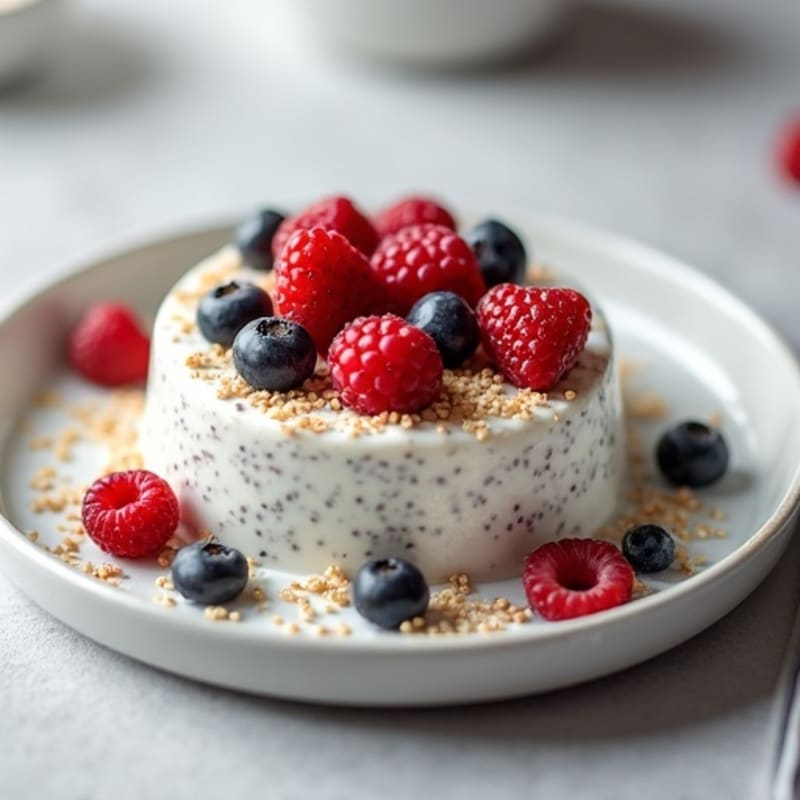 Coconut Chia Pudding with Mixed Berries