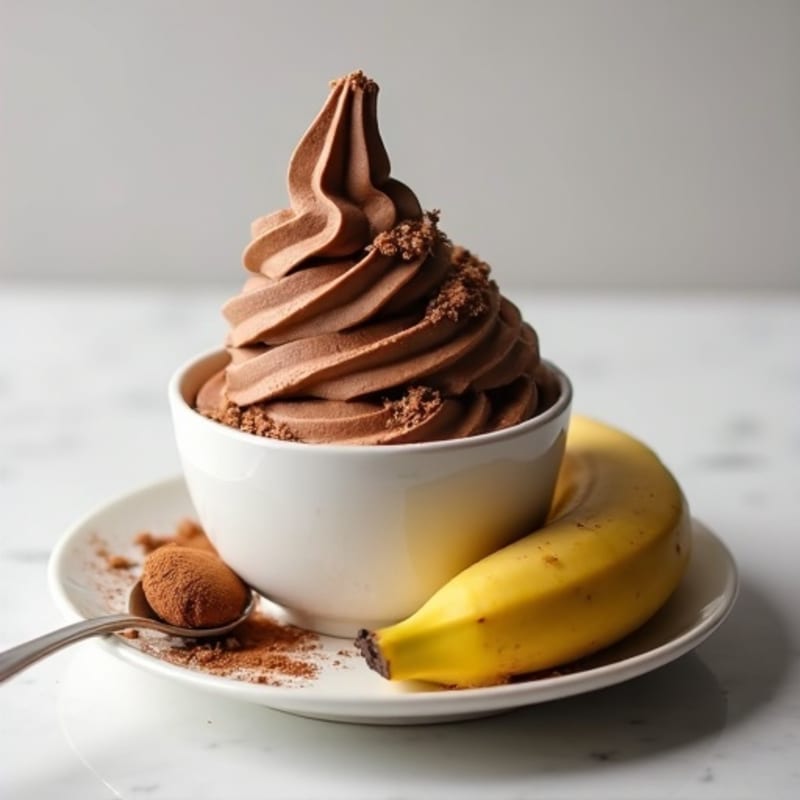 Protein-Packed Chocolate Almond Nice Cream