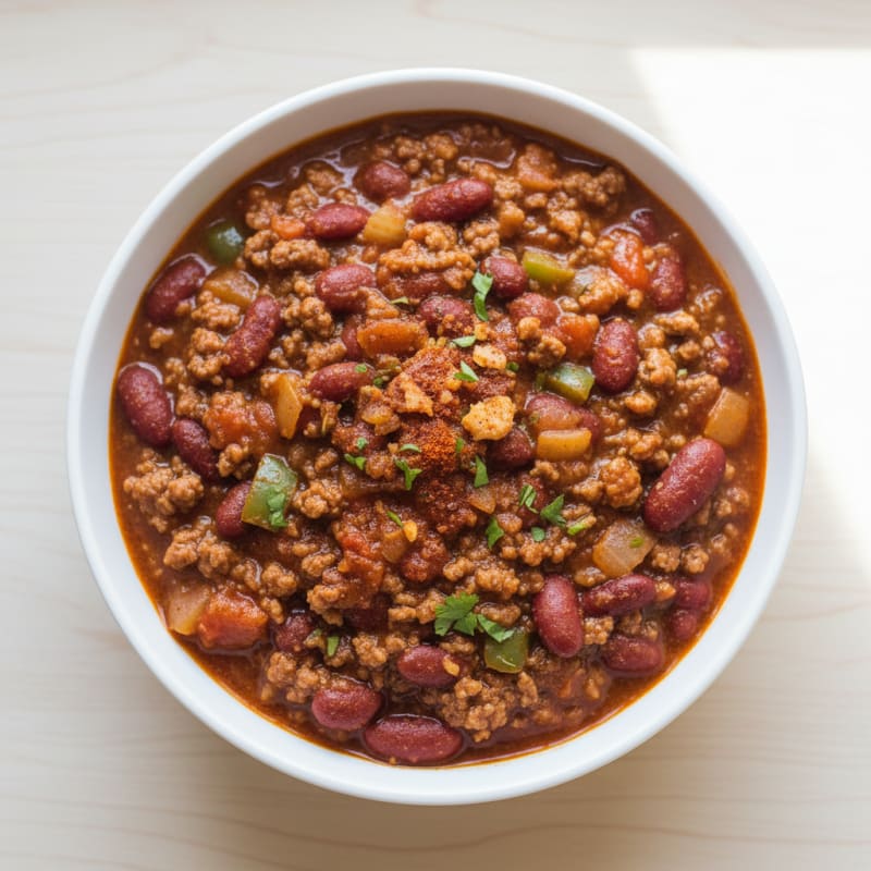 Hearty Slow Cooker Beef Chili