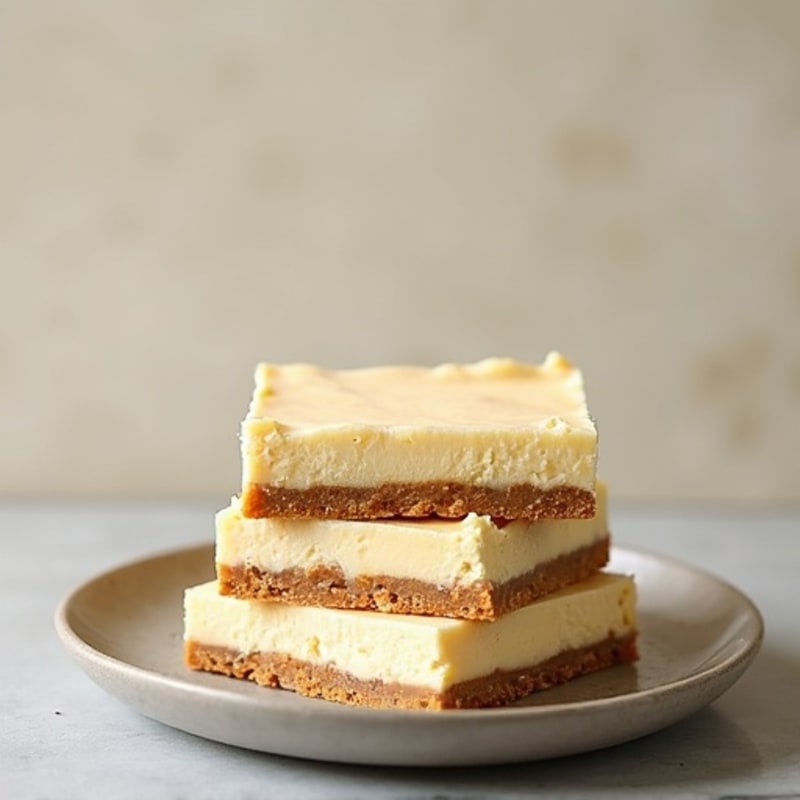 Vanilla Whey Protein Cheesecake Bars