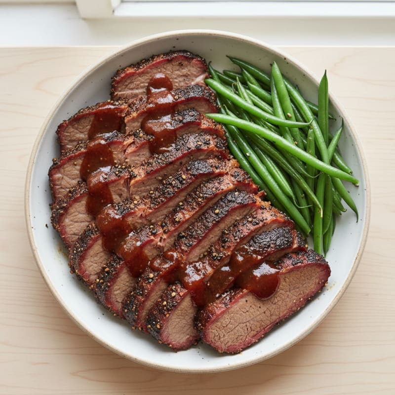 Slow-Smoked Texas Brisket with BBQ Glaze