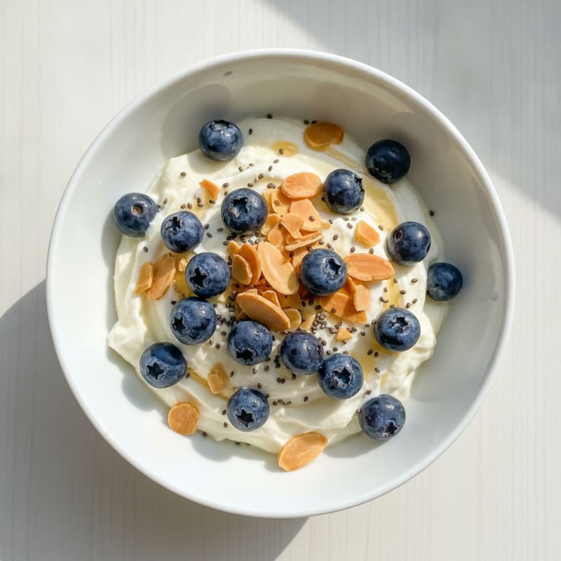 Creamy Greek Yogurt Protein Parfait with Almonds