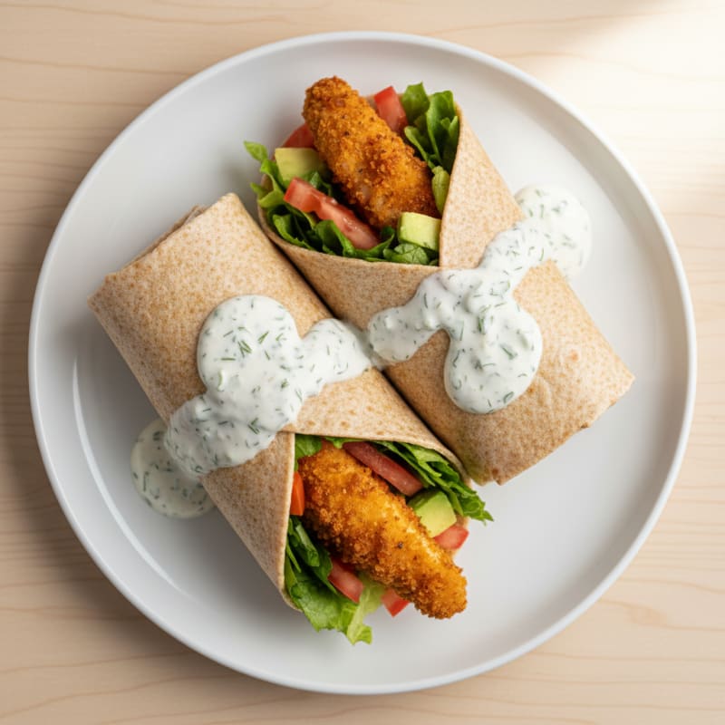 Crispy Chicken and Ranch Wraps