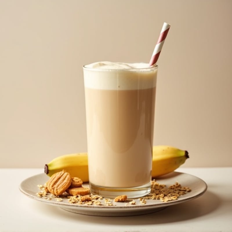 Protein Shake with Peanut Butter and Oats