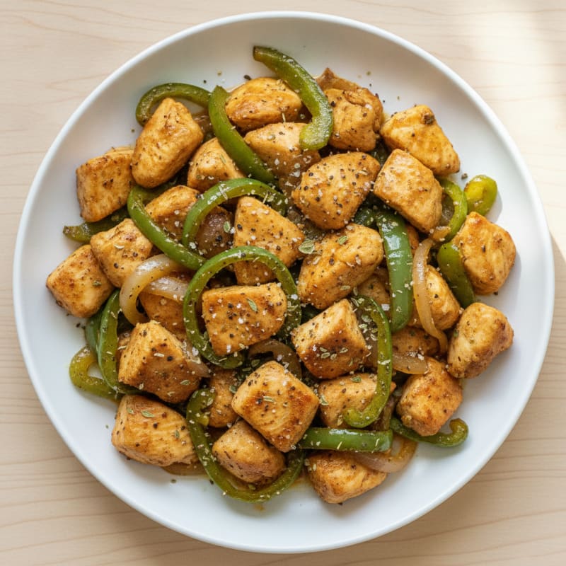 Chicken and Green Pepper Skillet