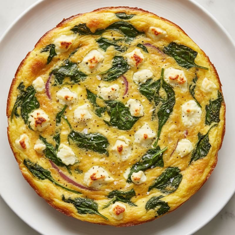Spinach and Feta Egg Bake
