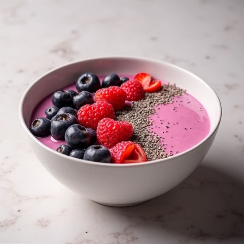 Creamy Berry Protein Smoothie Bowl