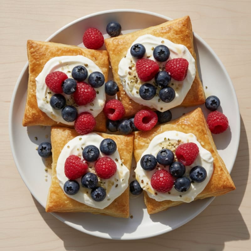 Protein Berry Puff Pastry