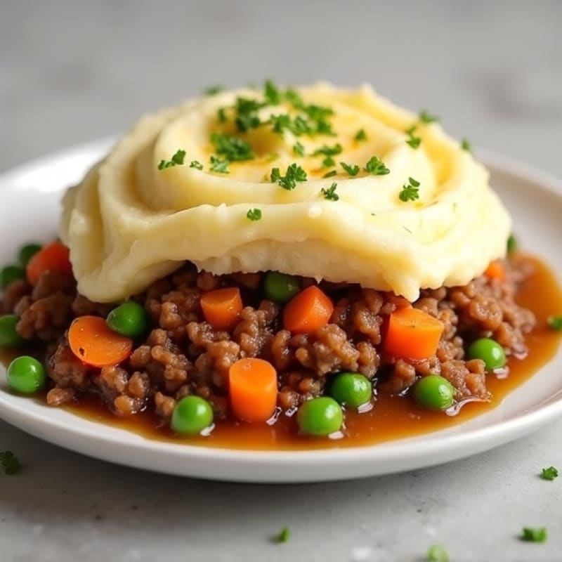 Hearty Lean Ground Beef Shepherd's Pie with Creamy Mashed Potato Topping