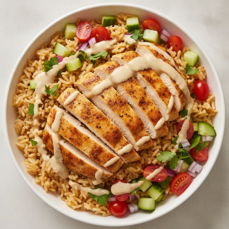 Chicken Shawarma Rice Bowl