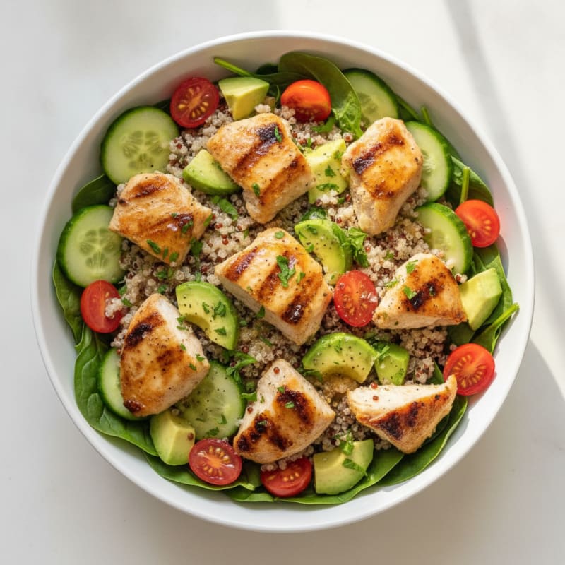 Grilled Chicken Quinoa Bowl