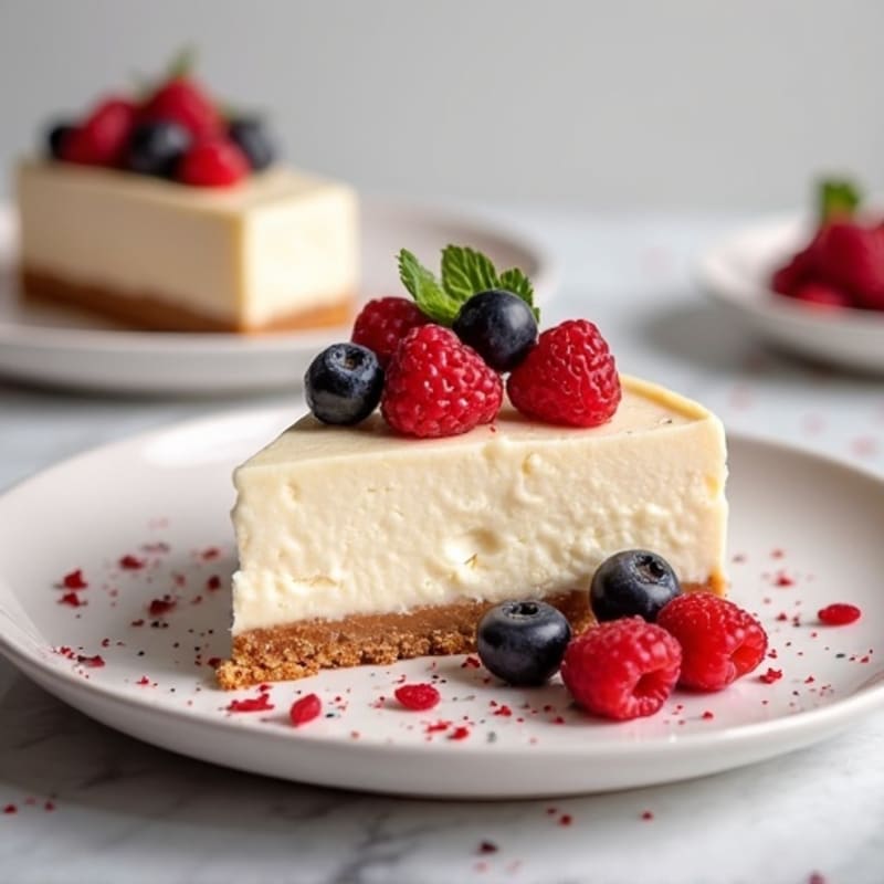 Silky Greek Yogurt Protein Cheesecake