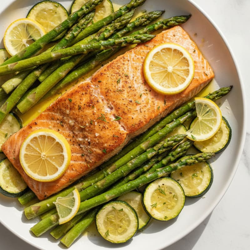 Sheet Pan Lemon Herb Salmon