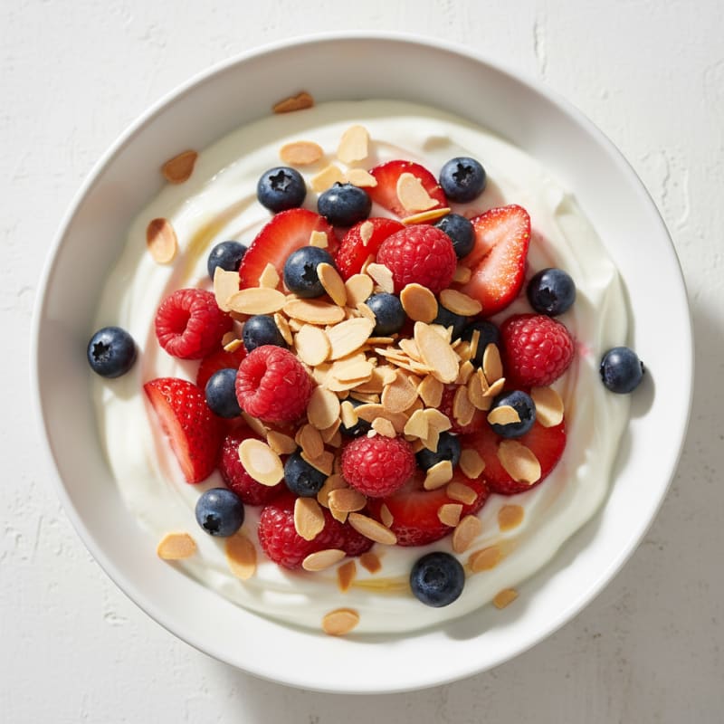 Vanilla Protein Yogurt with Mixed Berries