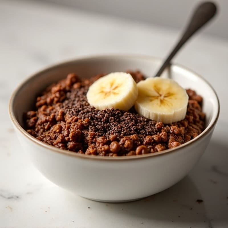 Fudgy Chocolate Protein Baked Oatmeal