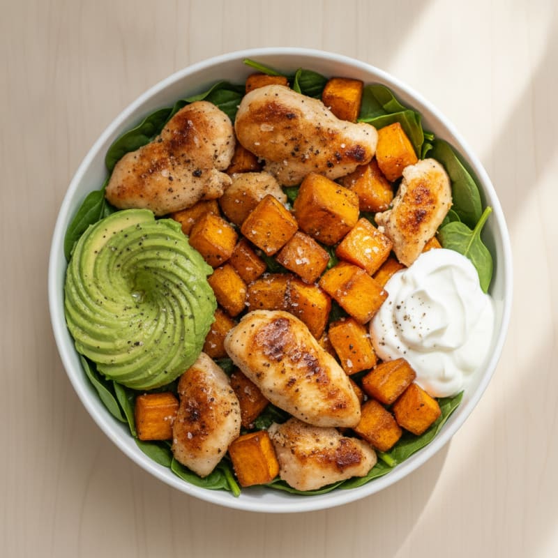 Chicken and Sweet Potato Power Bowl