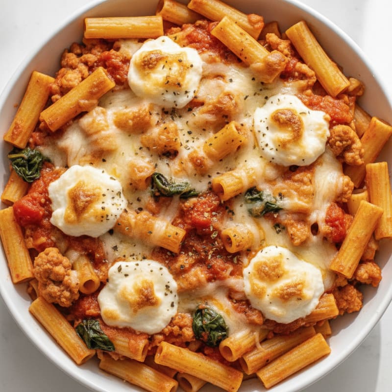 Classic Baked Ziti with Ricotta