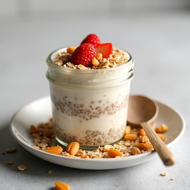 Protein-Packed Vanilla Chia Overnight Oats