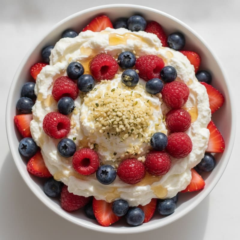 Creamy Greek Yogurt Parfait with Mixed Berries and Vanilla Protein