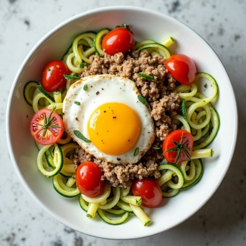 Protein-Packed Turkey and Zucchini Noodle Skillet