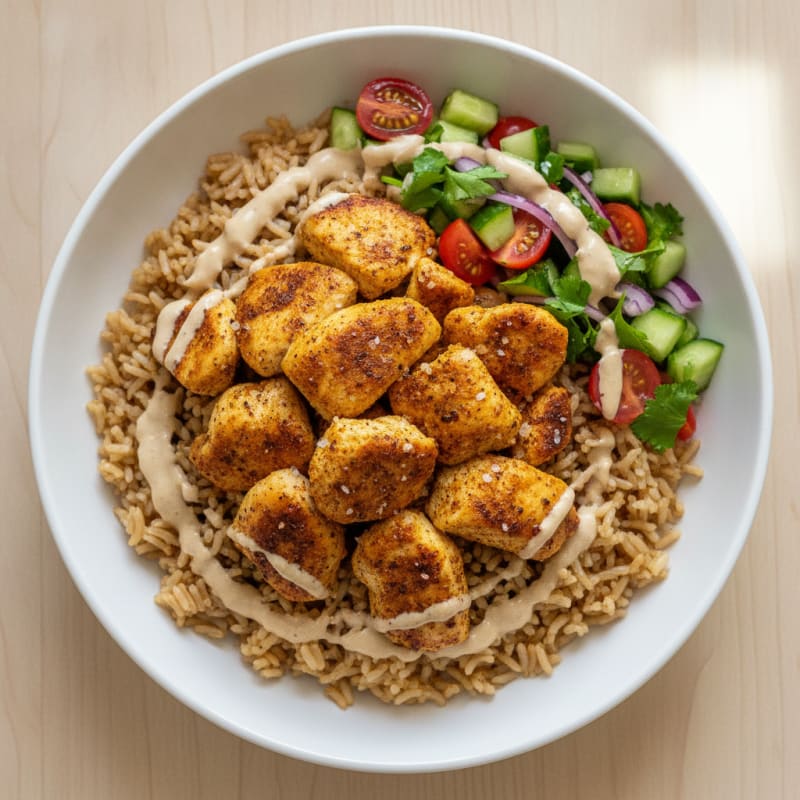 Chicken Shawarma Rice Bowl