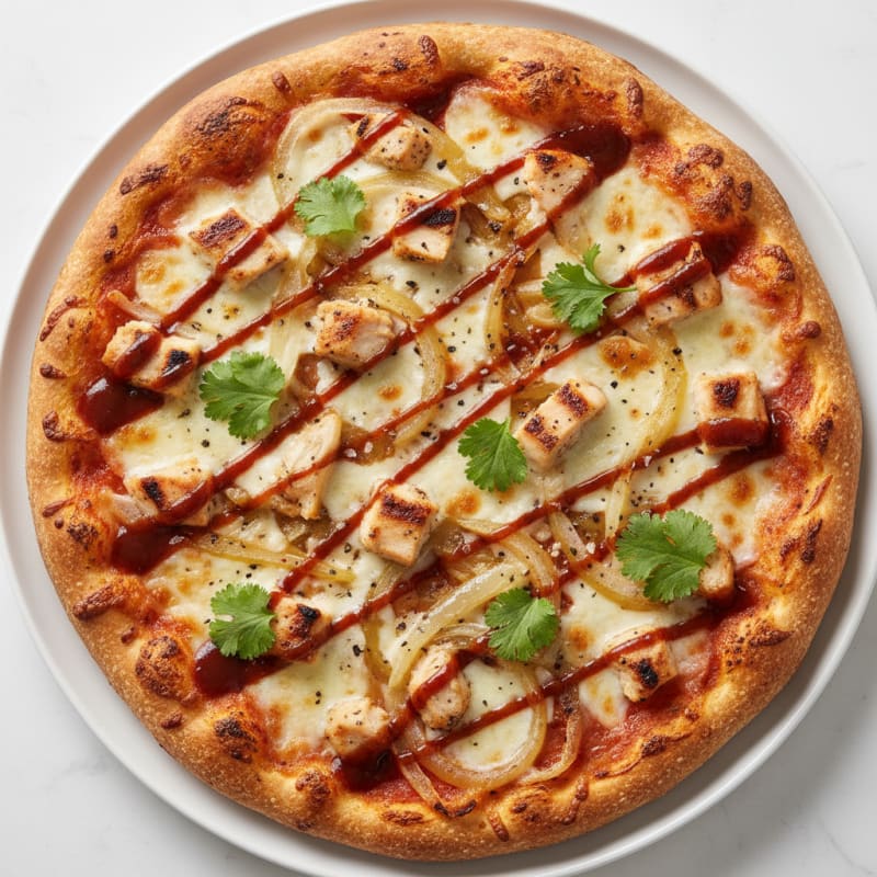 Smoky BBQ Chicken & Caramelized Onion Pizza