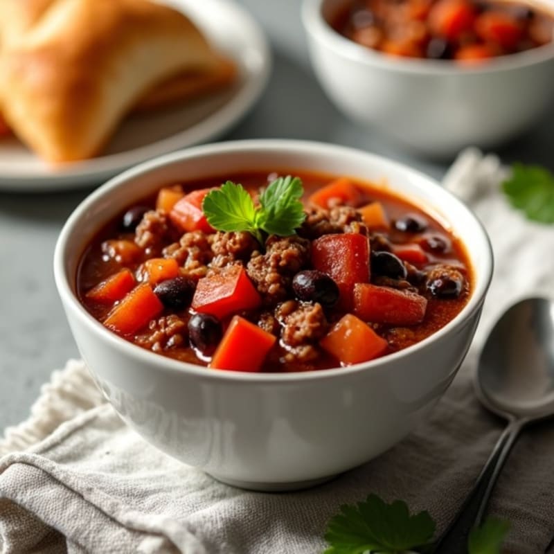 Hearty Black Bean Beef Chili