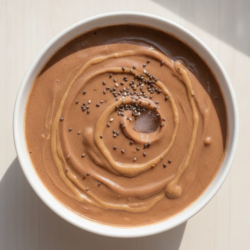 Chocolate Protein Shake with Almond Butter