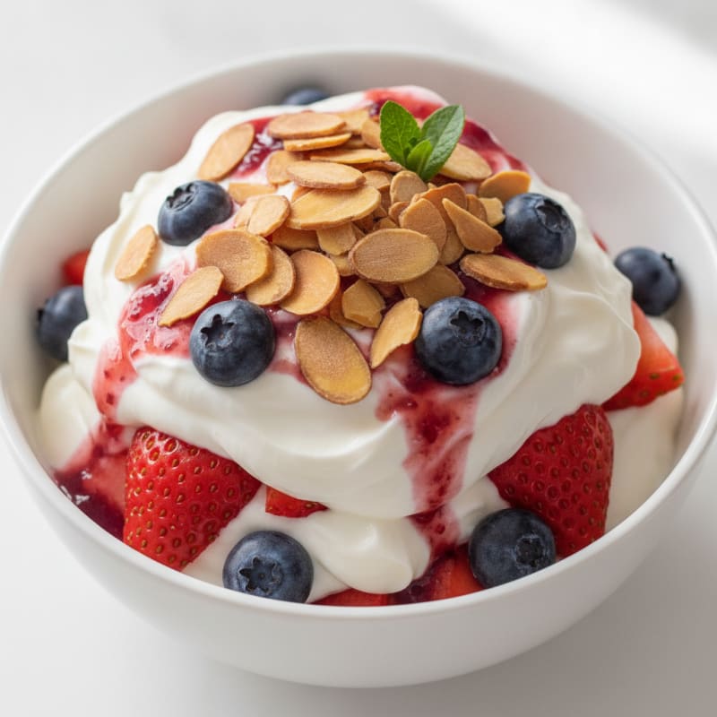 Creamy Greek Yogurt Protein Parfait with Berries