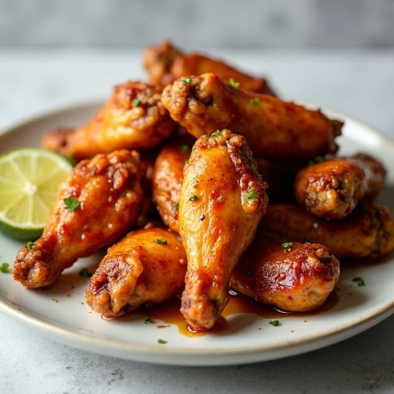Crispy Baked Honey-Garlic Chicken Wings