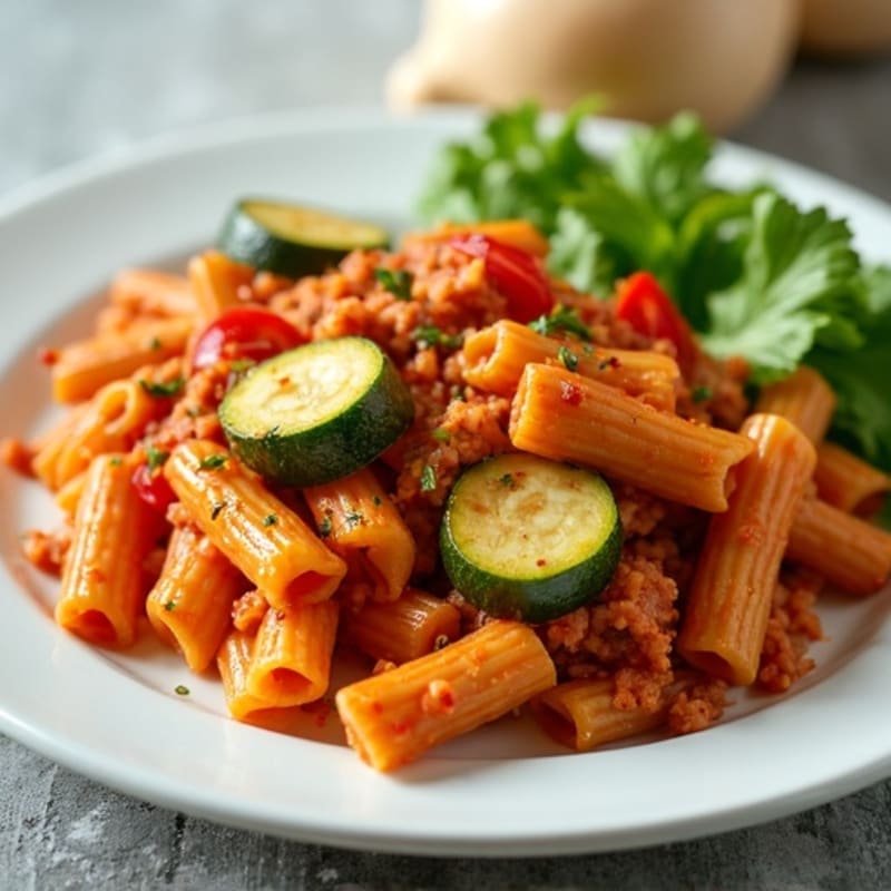 High-Protein Turkey and Veggie Pasta Bake