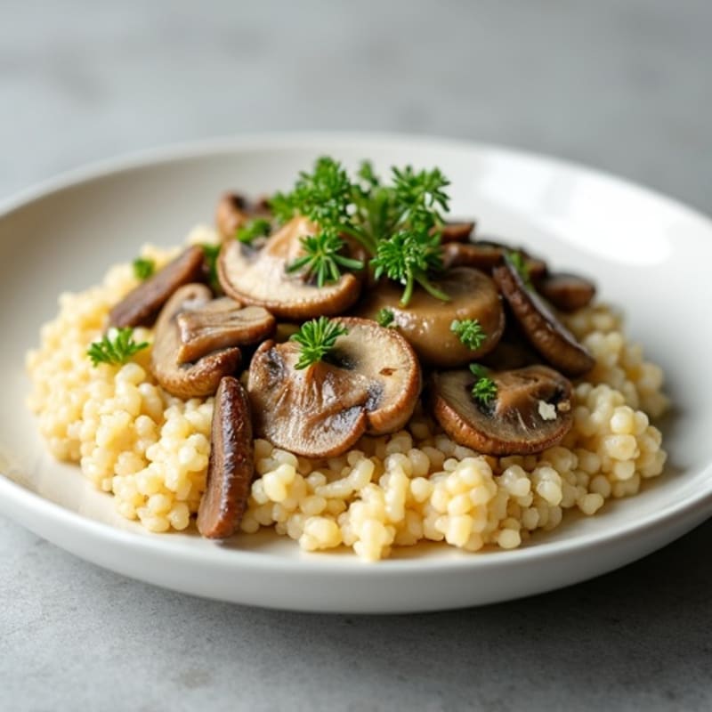 Creamy Wild Mushroom Cauliflower Risotto