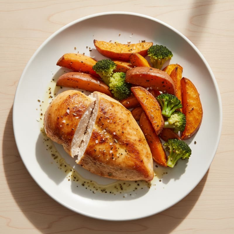 Roasted Chicken Breast with Sweet Potatoes