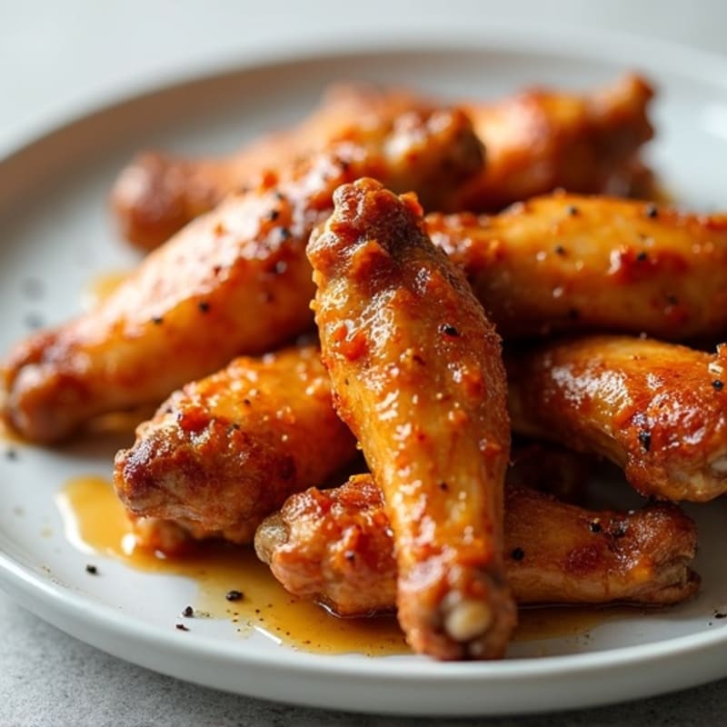 Crispy Baked Honey-Garlic Chicken Wings