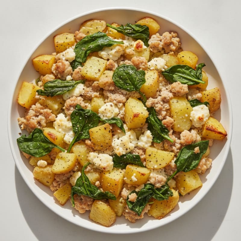 Savory Ground Chicken and Potato Bake