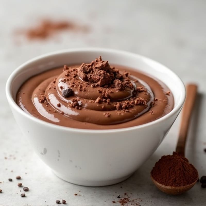 Silky Chocolate Protein Pudding with Greek Yogurt