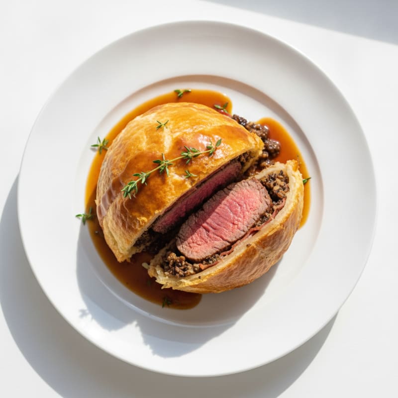 Classic Beef Wellington with Mushroom Duxelles