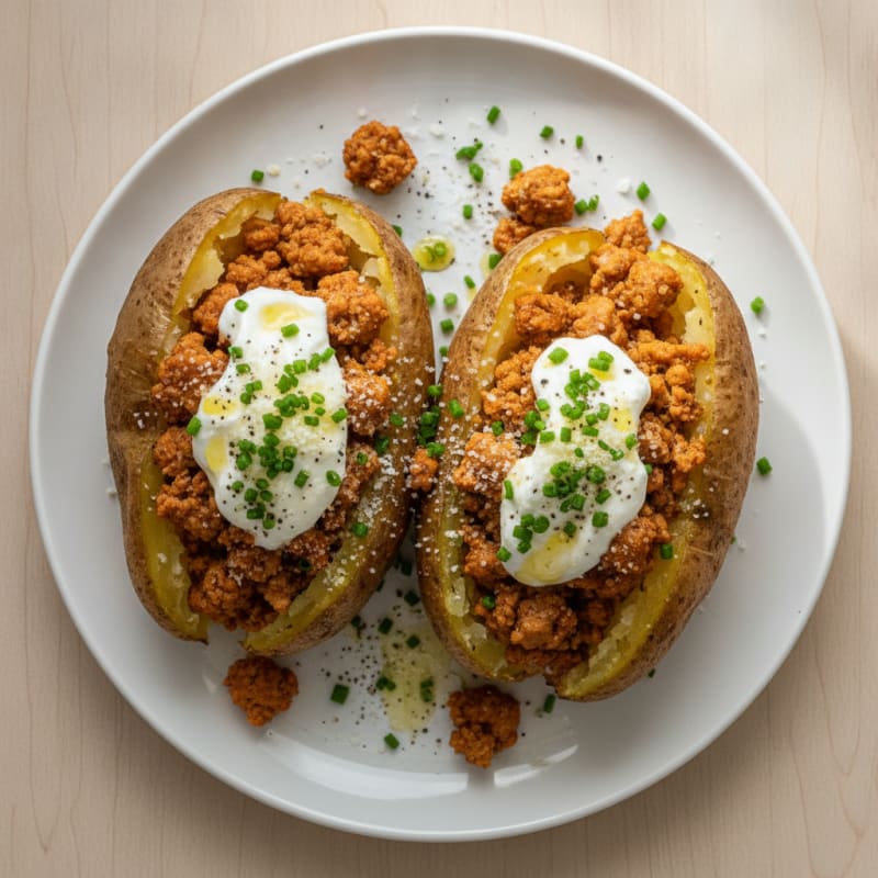 Loaded Baked Potatoes with Chives