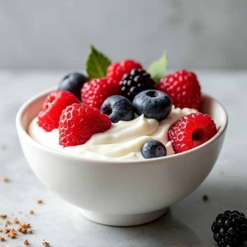 Creamy Greek Yogurt Protein Bowl with Berries