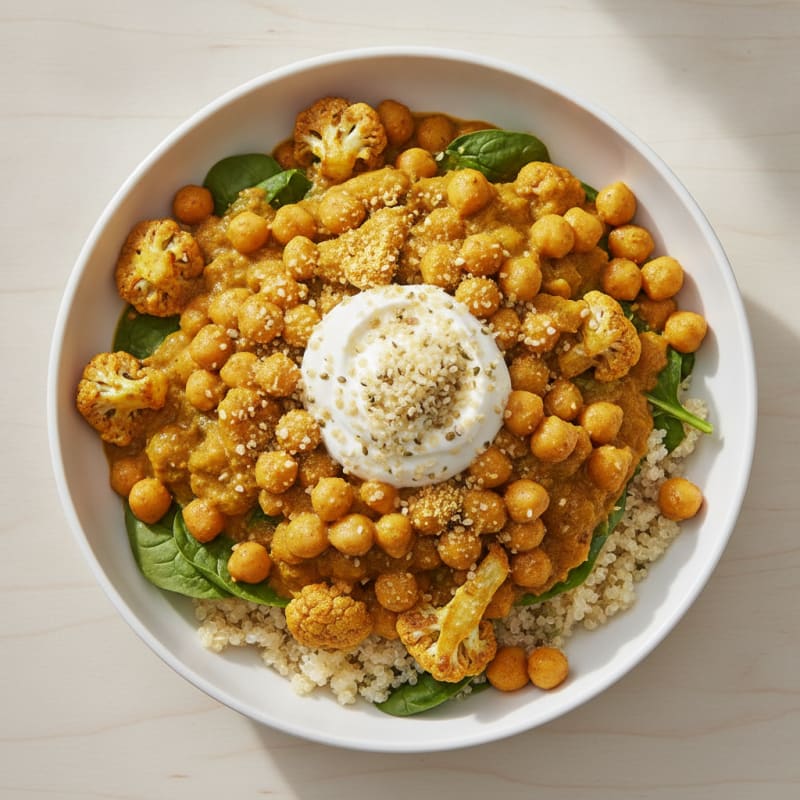 Chickpea and Vegetable Curry Bowl