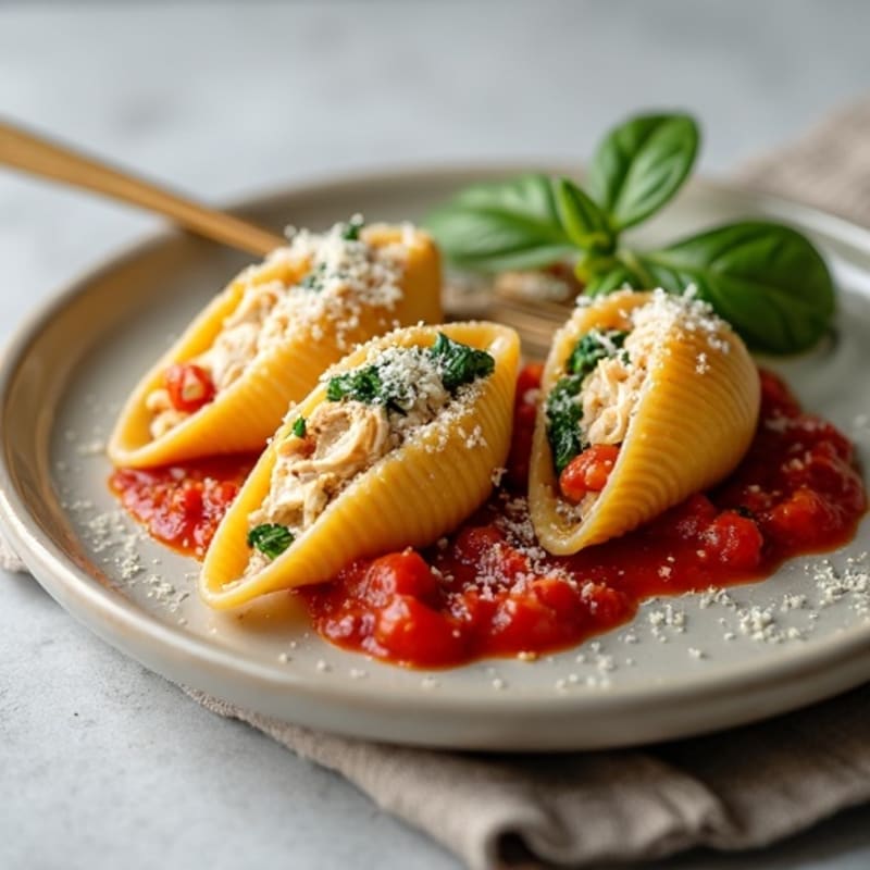 Protein-Packed Ricotta Spinach Stuffed Shells
